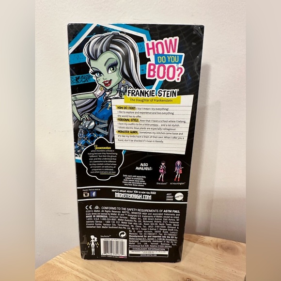 NWT MONSTER HIGH 2015 FRANKIE STEIN DAUGHTER OF OF FRANKEISTEIN - Picture 5 of 7